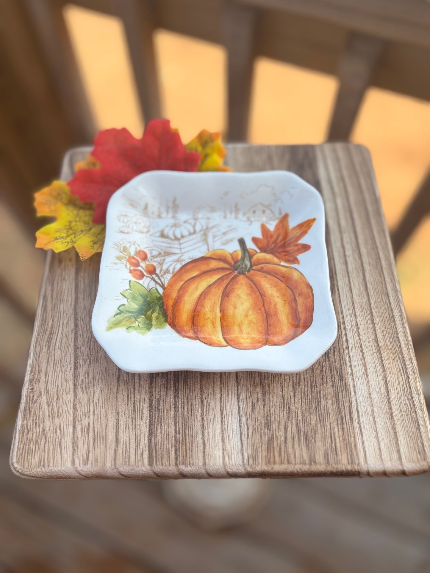 Rustic Pumpkin soap dish
