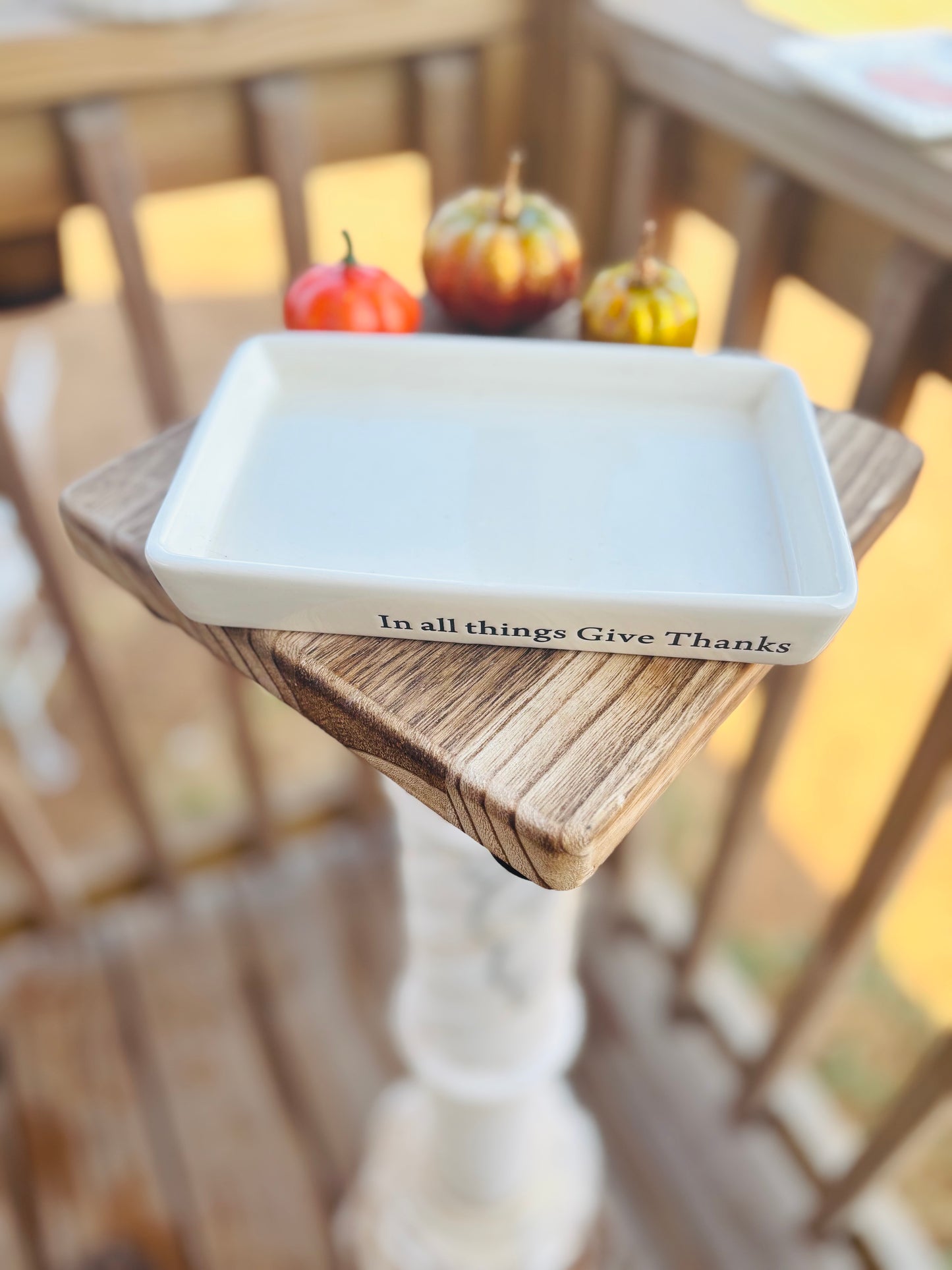 In all things give thanks soap dish
