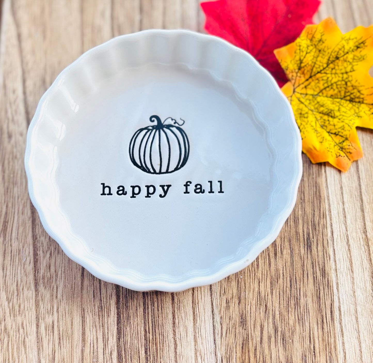Pumpkin tart soap dish