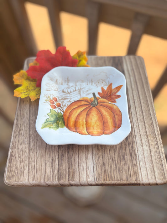 Rustic Pumpkin soap dish