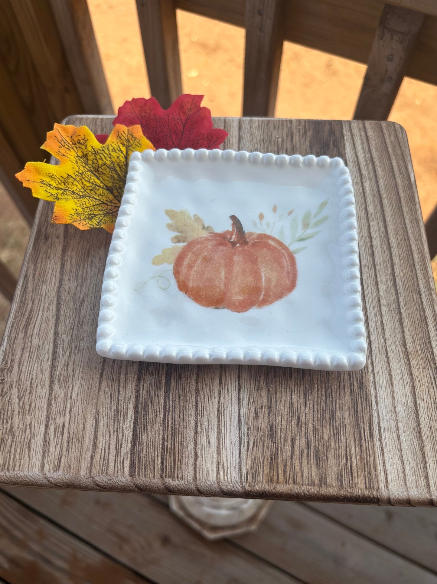 Rustic Pumpkin soap dish