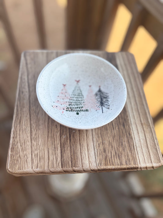 Pink Christmas soap dish
