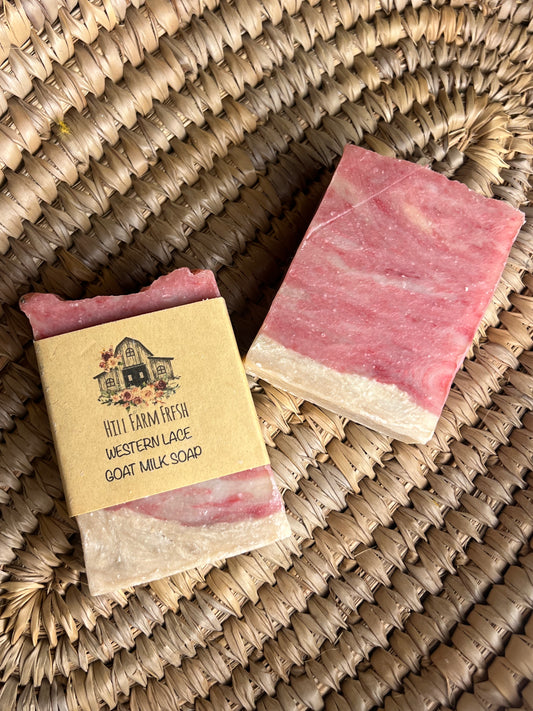 Western Lace Goat milk soap