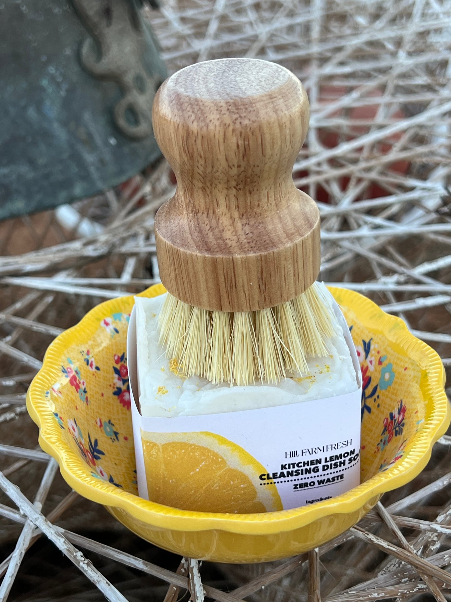 Kitchen Lemon Block Dish Set