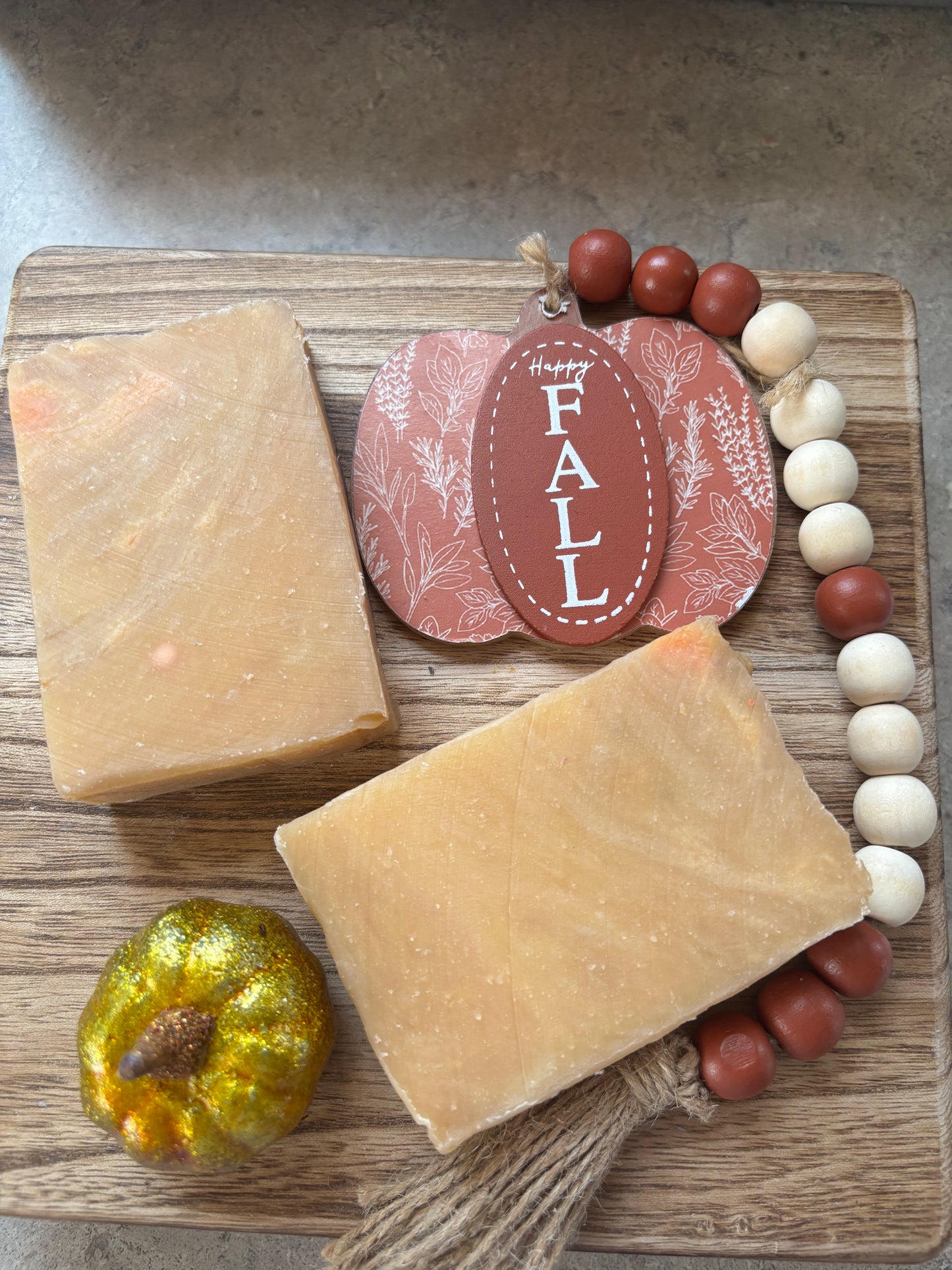 Spiced Pumpkin Caramel Goat Milk Soap
