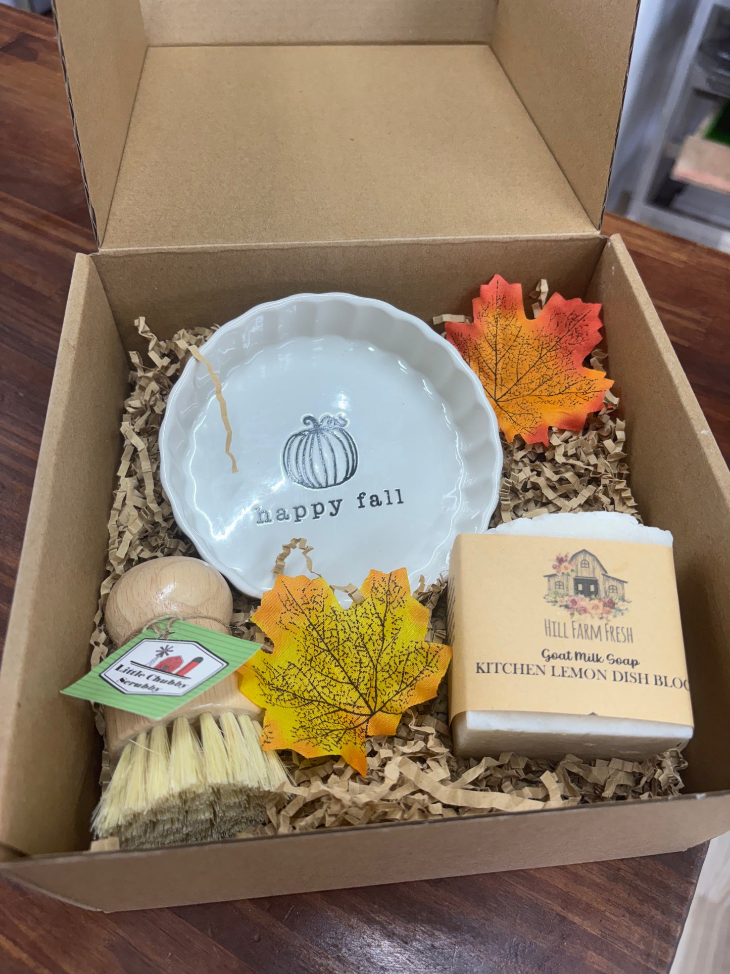 Fall-themed Dish block gift set